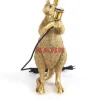 KARE Design Tischleuchte Animal Kangaroo Gold 46Cm- Tischleuchten