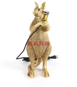 KARE Design Tischleuchte Animal Kangaroo Gold 46Cm- Tischleuchten