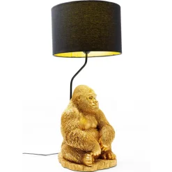 KARE Design Tischleuchte Animal Monkey Gorilla Gold- Tischleuchten