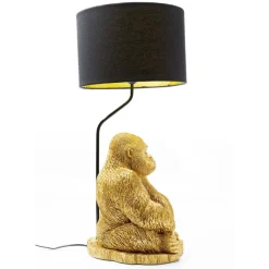 KARE Design Tischleuchte Animal Monkey Gorilla Gold- Tischleuchten
