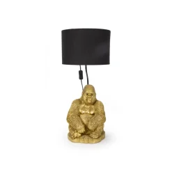 KARE Design Tischleuchte Animal Monkey Gorilla Gold- Tischleuchten