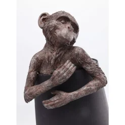 KARE Design Tischleuchte Animal Monkey Braun Schwarz- Tischleuchten