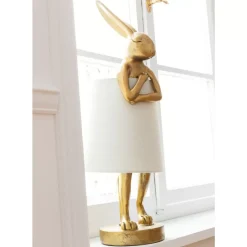 KARE Design Tischleuchte Animal Rabbit Gold 68Cm- Tischleuchten