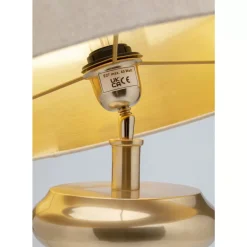 KARE Design Tischleuchte Barock Gold Beige 49Cm- Tischleuchten