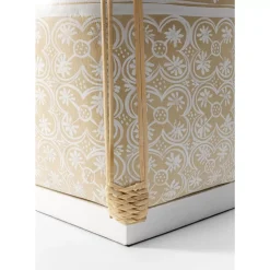 KARE Design Tischleuchte Basket Creme- Tischleuchten