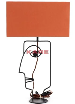 KARE Design Tischleuchte Face Wire Orange- Tischleuchten