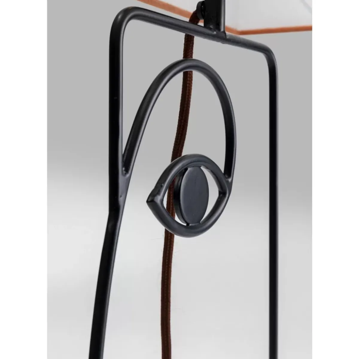 KARE Design Tischleuchte Face Wire Orange- Tischleuchten