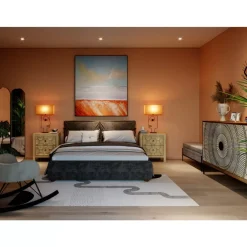 KARE Design Tischleuchte Face Wire Orange- Tischleuchten