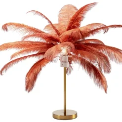 KARE Design Tischleuchte Feather Palm Rusty Red 60Cm- Tischleuchten