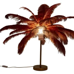 KARE Design Tischleuchte Feather Palm Rusty Red 60Cm- Tischleuchten