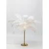 KARE Design Tischleuchte Feather Palm Weis 60Cm- Tischleuchten