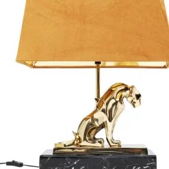 KARE Design Tischleuchte Geometric Leopard Braun 36Cm- Tischleuchten
