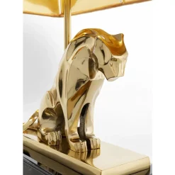 KARE Design Tischleuchte Geometric Leopard Braun 36Cm- Tischleuchten