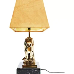 KARE Design Tischleuchte Geometric Leopard Braun 36Cm- Tischleuchten