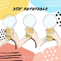 KARE Design Tischleuchte Madison Dimmbar Schwarz- Tischleuchten