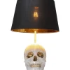 KARE Design Tischleuchte Skull Crystals Front 44Cm- Tischleuchten