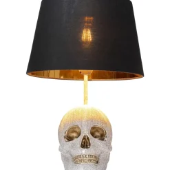 KARE Design Tischleuchte Skull Crystals Front 44Cm- Tischleuchten
