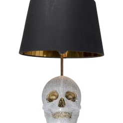 KARE Design Tischleuchte Skull Crystals Front 44Cm- Tischleuchten