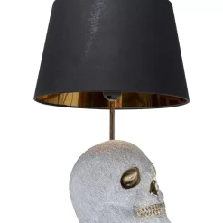 KARE Design Tischleuchte Skull Crystals Front 44Cm- Tischleuchten