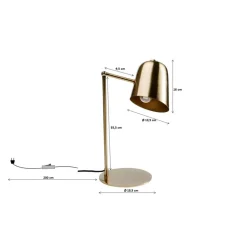 KARE Design Tischleuchte Theater Brass- Tischleuchten