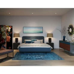 KARE Design Tischleuchte Waterflow Blau- Tischleuchten