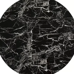 KARE Design Tischplatte Schickeria Marmoroptik Schwarz O80Cm- Tische