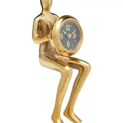 KARE Design Tischuhr Sitting Man Gold 8X27Cm- Uhren