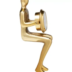 KARE Design Tischuhr Sitting Man Gold 8X27Cm- Uhren