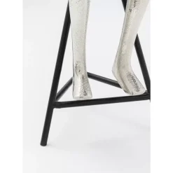 KARE Design Tischuhr Sitting Man Silber 12X31Cm- Uhren