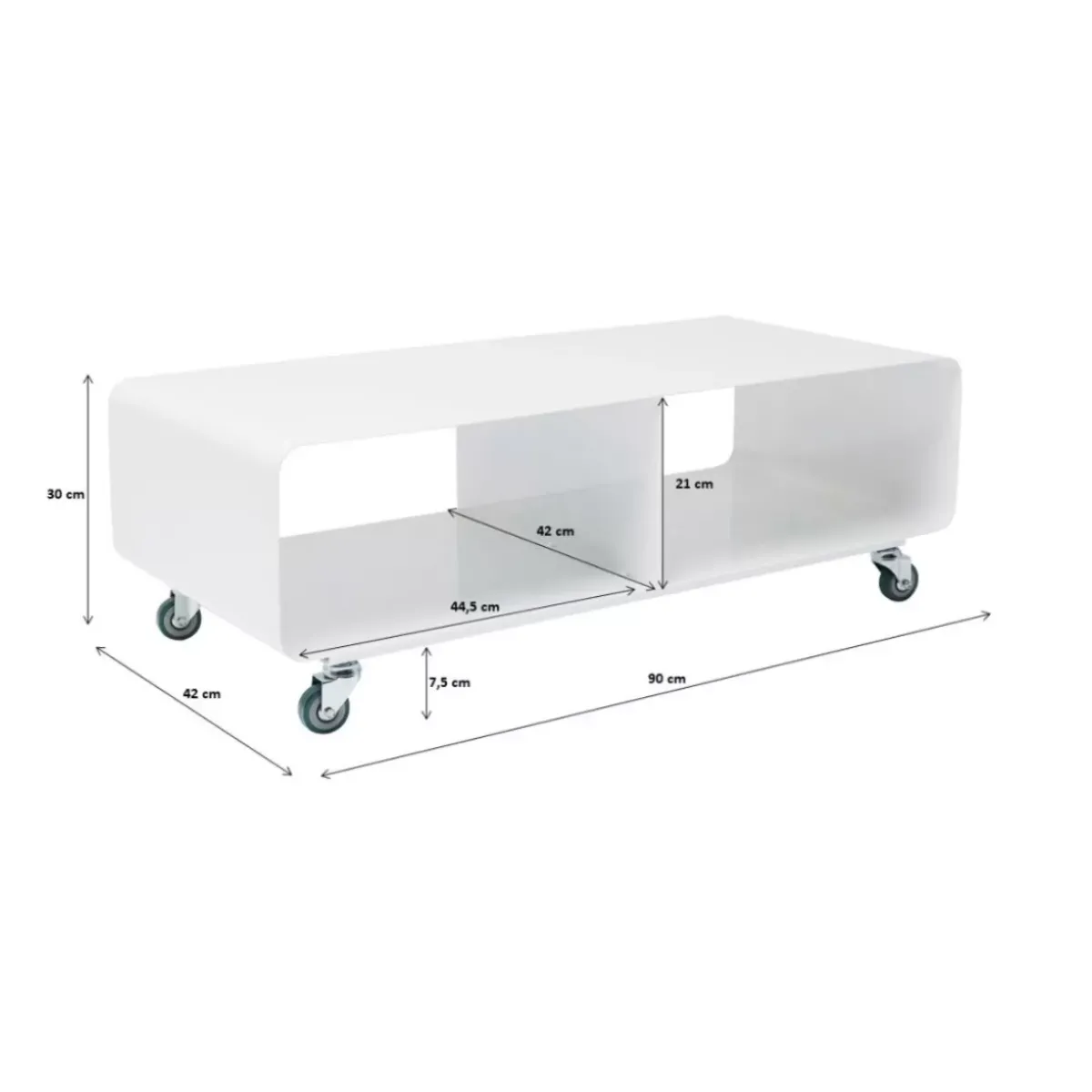 KARE Design Tv Board Lounge M Mobil Weiss- Kommoden & Sideboards