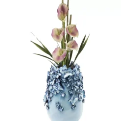 KARE Design Vase Butterflies Lightblue 35Cm- Vasen