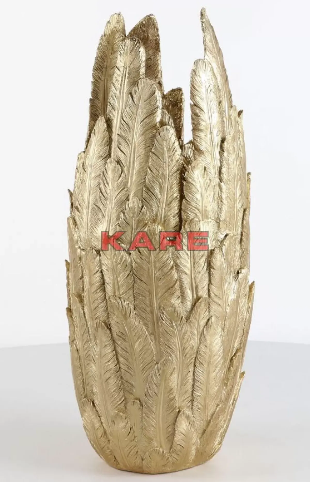 KARE Design Vase Feathers Gold 80- Vasen