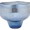 KARE Design Vase Grid Luster Blau 28Cm- Vasen