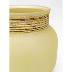 KARE Design Vase Isola Storm Gelb 18Cm- Vasen