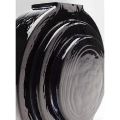 KARE Design Vase Las Vegas Disc Schwarz- Vasen