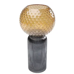 KARE Design Vase Marvelous Duo Amber Grau 31Cm- Vasen