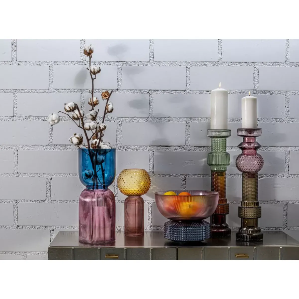 KARE Design Vase Marvelous Duo Gelb Lila 31Cm- Vasen