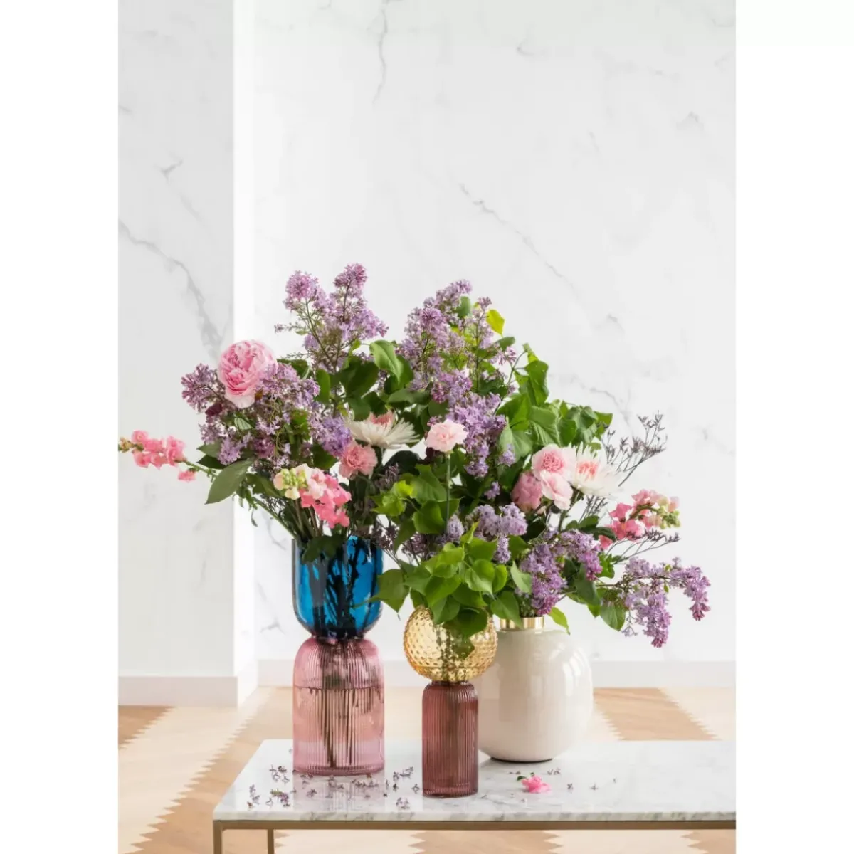 KARE Design Vase Marvelous Duo Rot Blau 21- Vasen