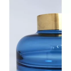 KARE Design Vase Positano Belly Blau 21Cm- Vasen