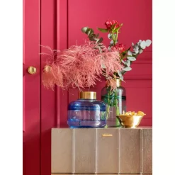 KARE Design Vase Positano Belly Blau 21Cm- Vasen