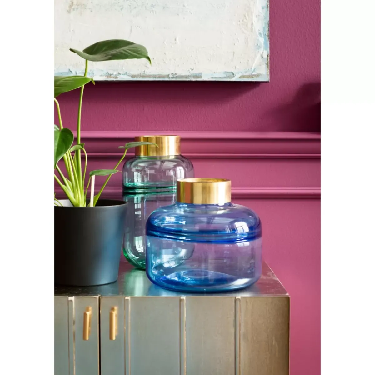 KARE Design Vase Positano Belly Grun 28Cm- Vasen