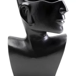 KARE Design Vase Rostro Side Schwarz 27Cm- Vasen