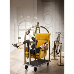 KARE Design Vip Gepackwagen Vegas Gold- Kleinmöbel & Sonstiges
