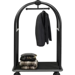 KARE Design Vip Gepackwagen Vegas Matt Schwarz- Kleinmöbel & Sonstiges