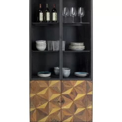 KARE Design Vitrine Illusion Gold 90X180Cm- Regale