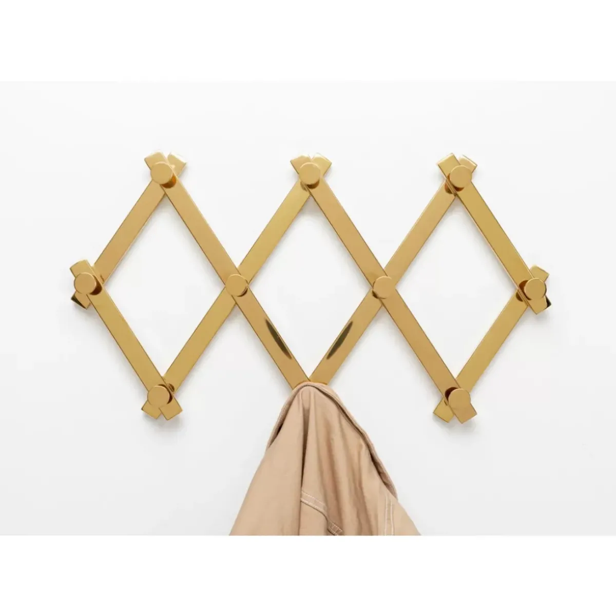 KARE Design Wandgarderobe Crossing Gold 9(+71)Cm- Kleinmöbel & Sonstiges