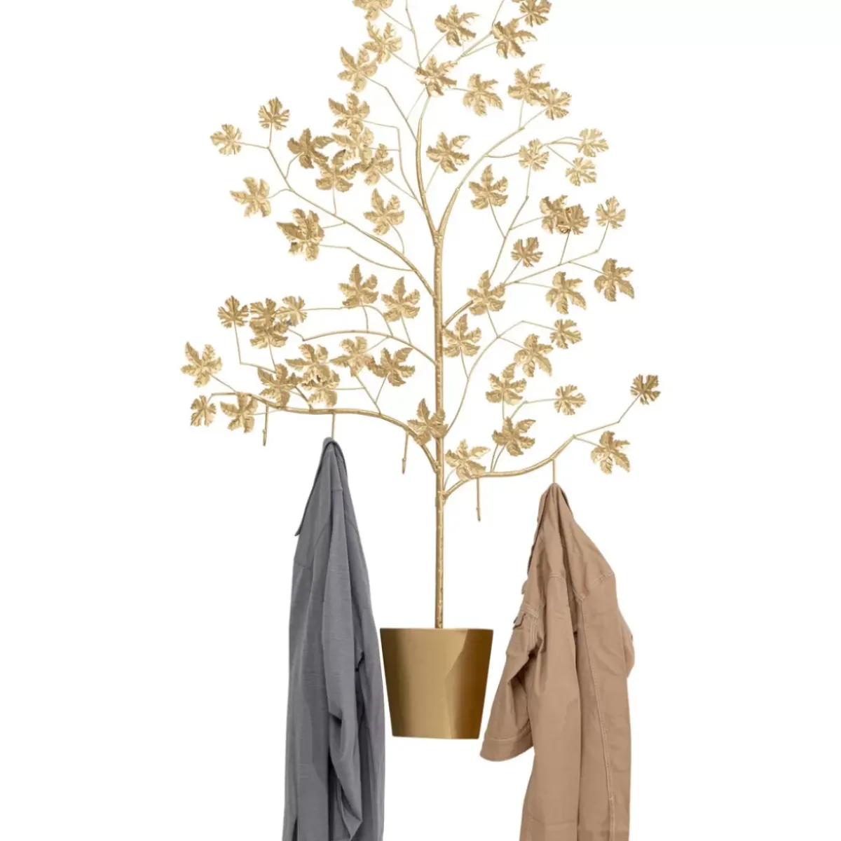 KARE Design Wandgarderobe Leafline Gold 93Cm- Kleinmöbel & Sonstiges