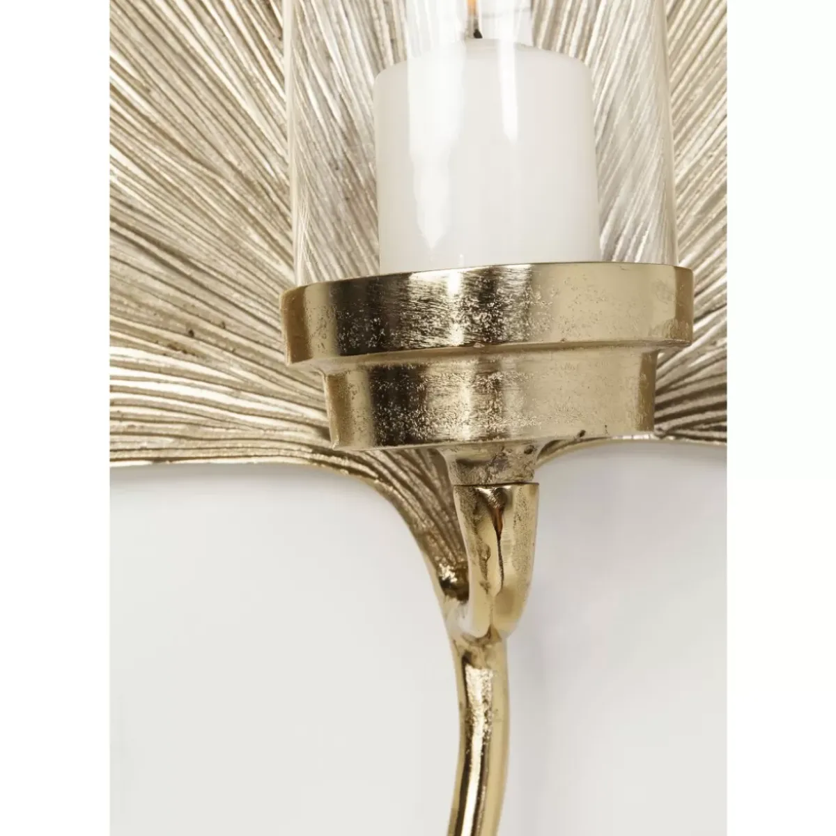 KARE Design Wandkerzenhalter Ginkgo Leaf 45Cm- Bilder