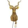 KARE Design Wandleuchte Animal Goat Gold 45X74Cm- Wandleuchten