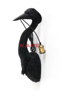 KARE Design Wandleuchte Animal Heron Schwarz 26X62Cm- Wandleuchten